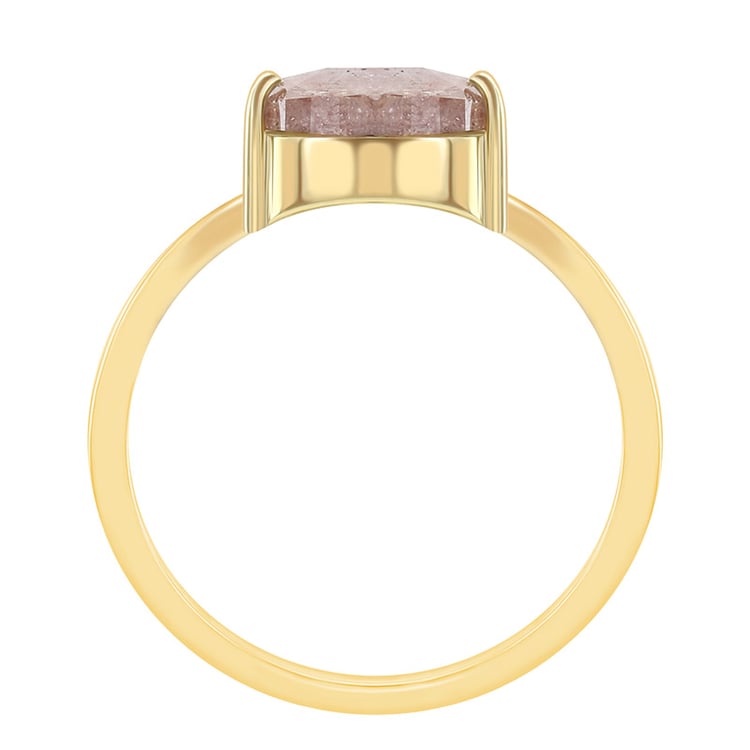 Ring mit braunen Salt and Pepper Diamanten im Rosenschliff Ajwa 45823