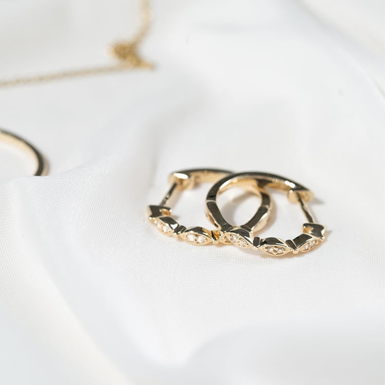 Creolen mit Lab Grown Diamanten Wontisa 131174