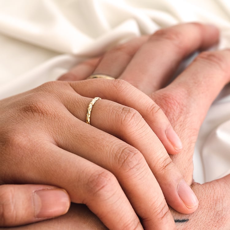 Eheringe mit der Gravur von Sternen Alix 121575