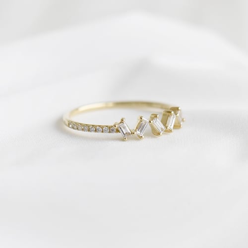 Ring mit Lab Grown Baguette-Diamanten Kayleah
