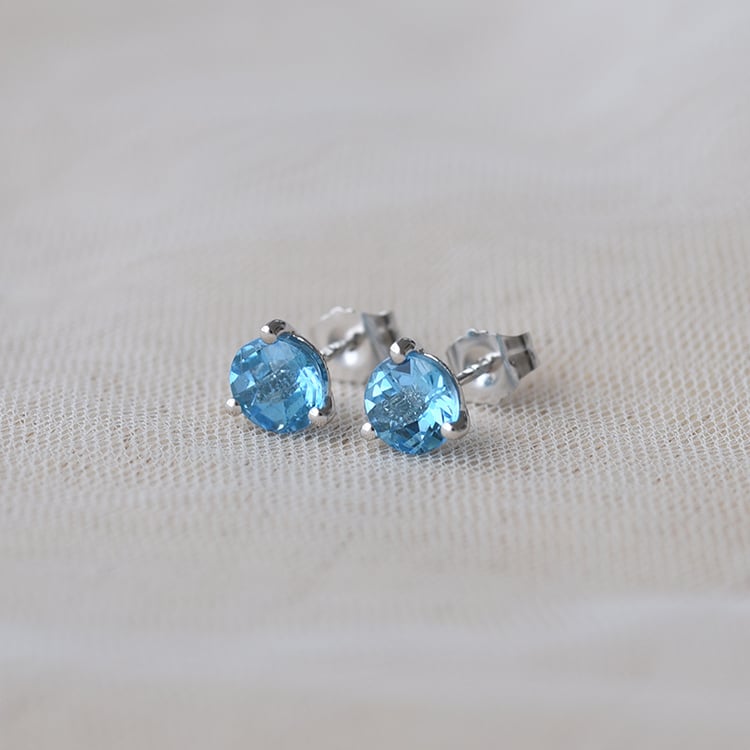 Goldene Martini-Ohrringe mit Topasen Remie 65556