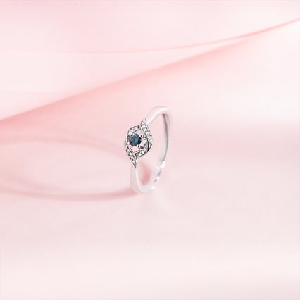 Verlobungsring mit blauem Diamant Nurisa