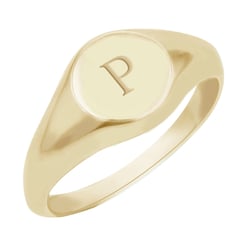 Ring mit eingraviertem Buchstaben Khloe