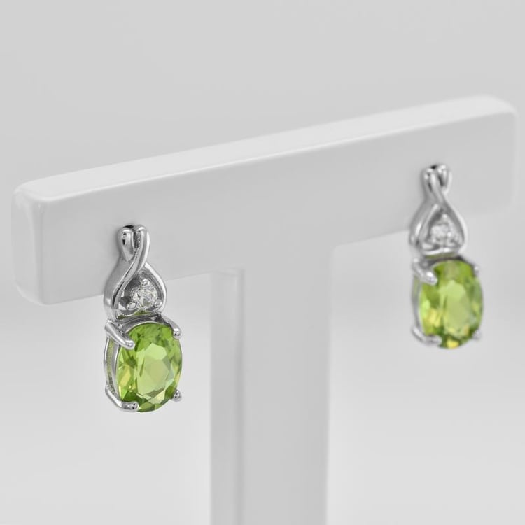 Ohrringe mit Olivin 45323