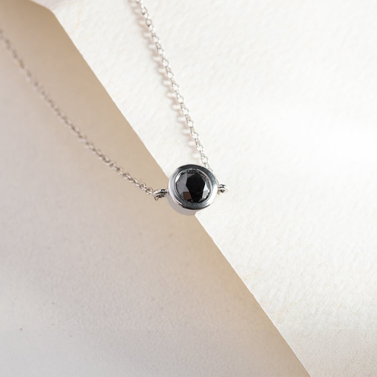 Silbernes Armband mit schwarzem Diamanten Arleth 147950