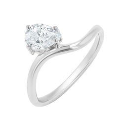 Verlobungsring mit einem tropfenförmigen Diamanten Thalia