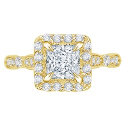 Vintage Verlobungsring mit Prinzessdiamant Josephine