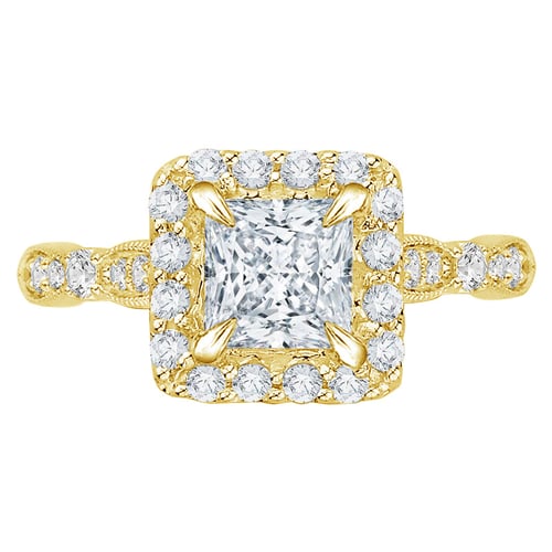 Vintage Verlobungsring mit Prinzessdiamant Josephine