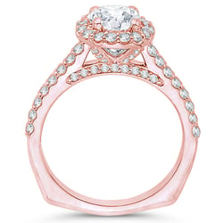 Verlobungsring mit Cushion-Diamant Carmelo