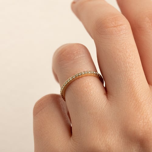 Eternity Ring aus Gold mit 1.25 mm Lab Grown Diamanten Benjamin