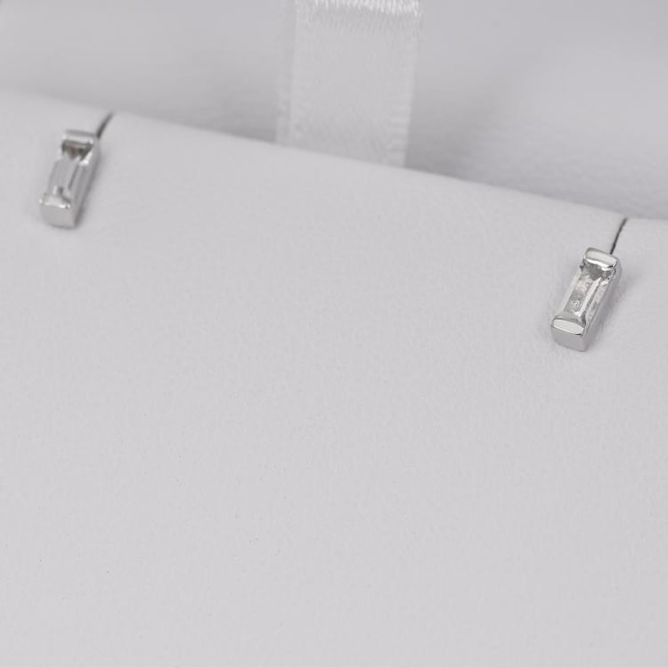 Minimalistische Ohrringe mit Baguette Saphiren Reilly 22168