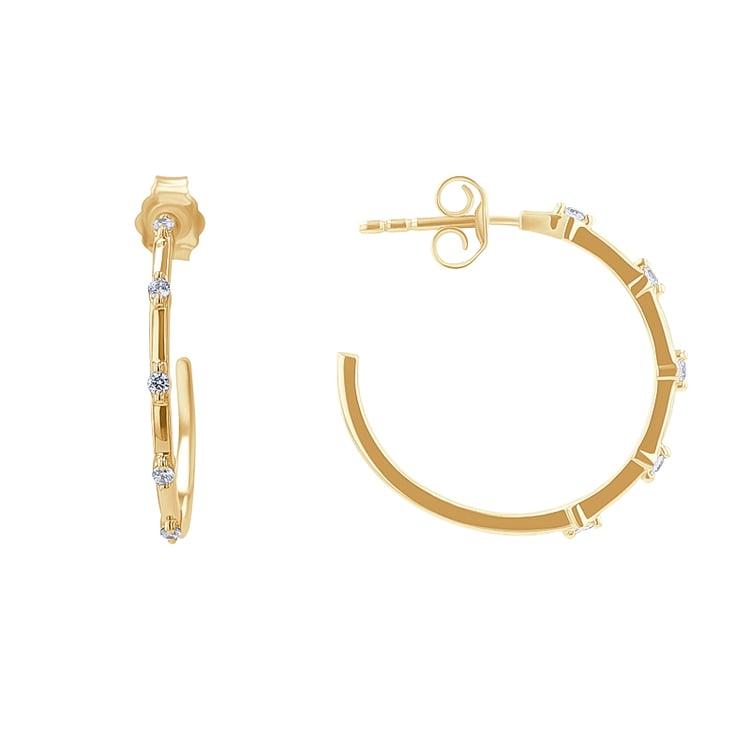 Runde Ohrringe mit Diamanten Garcia 134369