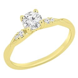 Verlobungsring mit Buchstaben und Lab Grown Diamanten Mileva