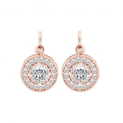 Hängeohrringe mit Diamanten und Moissaniten Claira