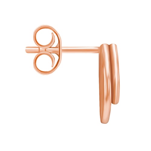 Goldene Ohrstecker mit zwei Ringen Signife