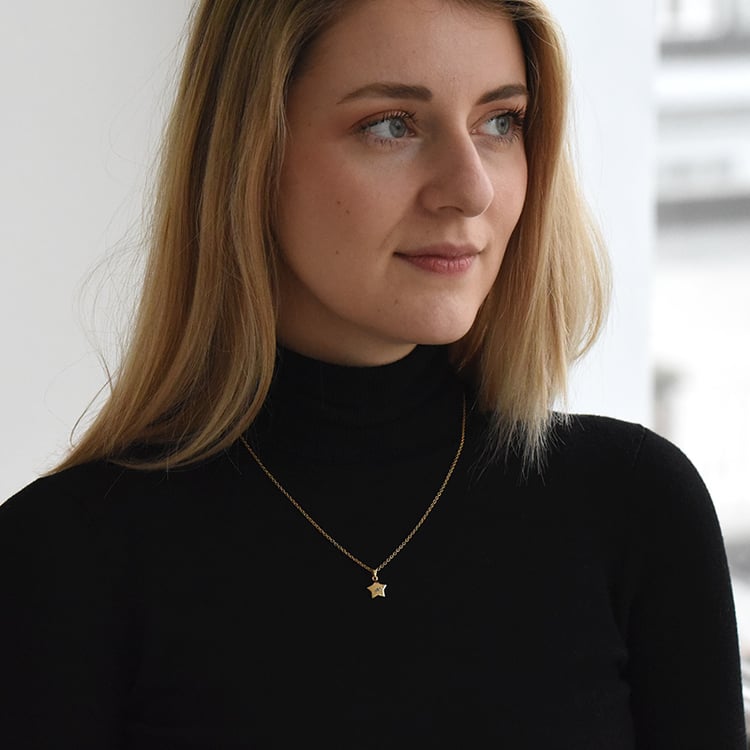 Silberanhänger in Sternenform mit blauen Diamanten Barnum 73038