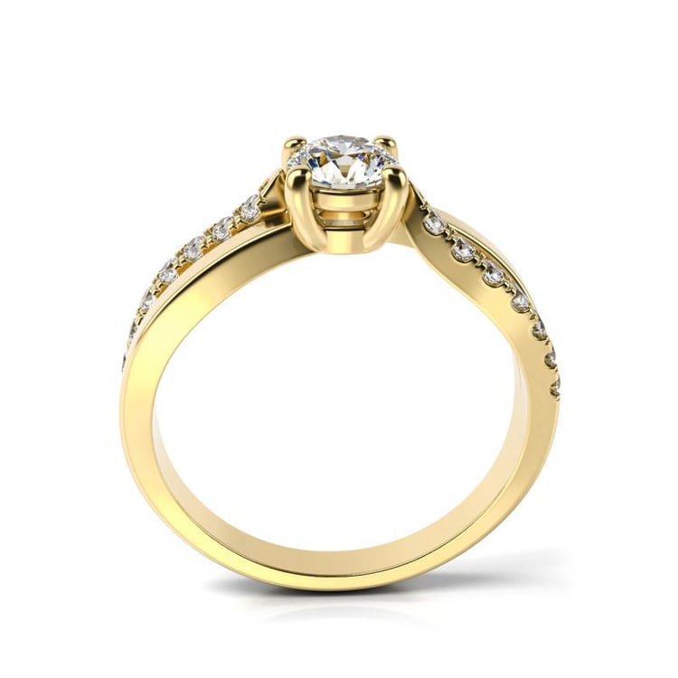 Goldring mit Diamanten 11390