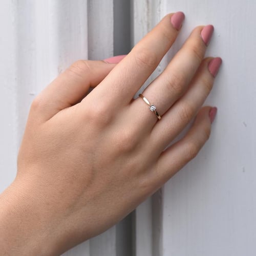 Eleganter Verlobungsring mit Diamant Ximena