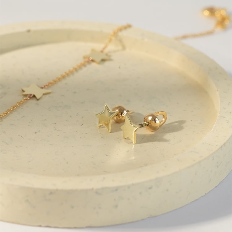 Silbernes Schmuck-Set mit Sternen Der kleine Prinz 120862