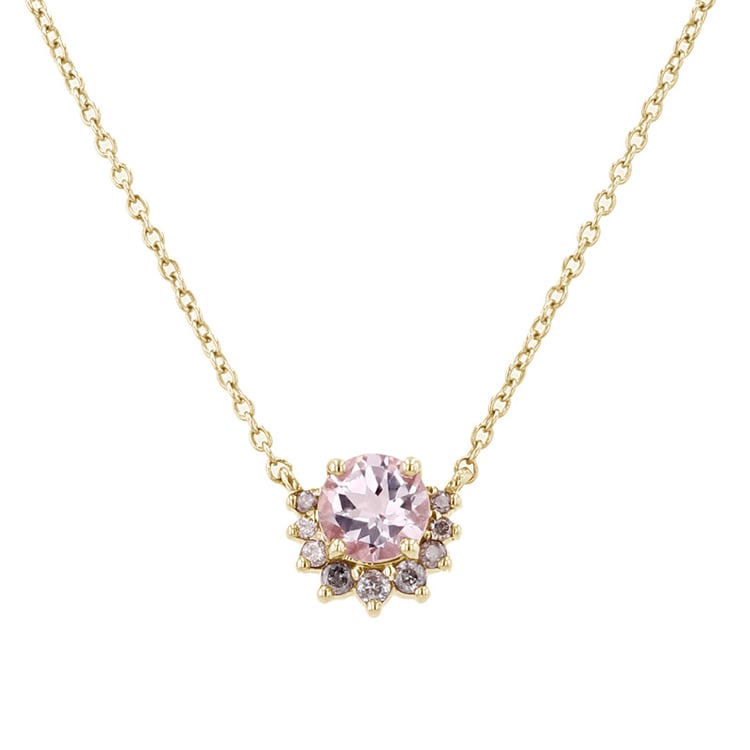 Goldene Kette mit Morganit Alayna 97084