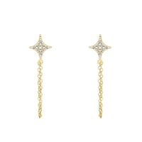 Originelle Ohrringe mit Diamant-Sternen Jonas