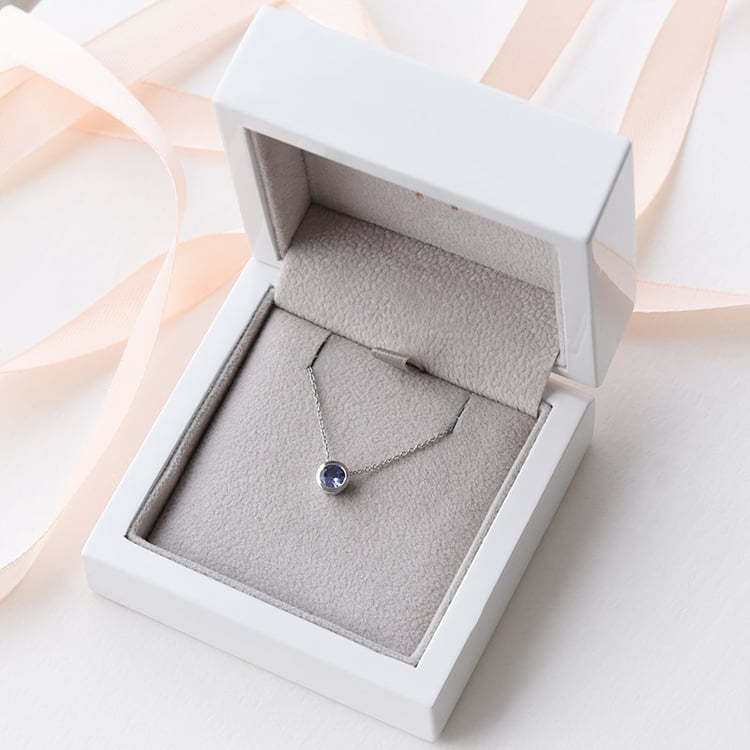 Silberkette mit blauem Tansanit Jonie 103923