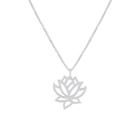 Anhänger in Silber mit Lotosblume Laila