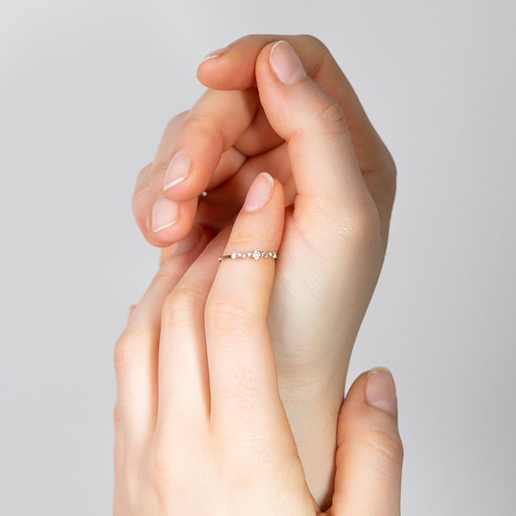 Cluster Ring mit funkelnden Diamanten Percy 152511