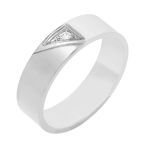 Trendy Eheringe aus Gold mit einem Diamanten Mert