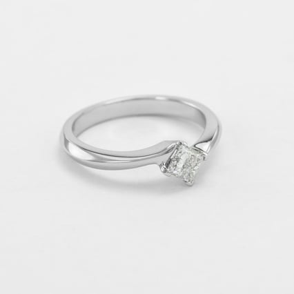 Verlobungsring mit Princess Diamanten Falgu