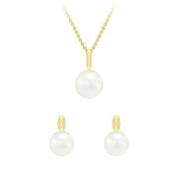 Zarte Goldkollektion mit Perlen Viliares