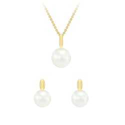 Zarte Goldkollektion mit Perlen Viliares