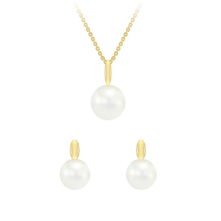 Zarte Goldkollektion mit Perlen Viliares