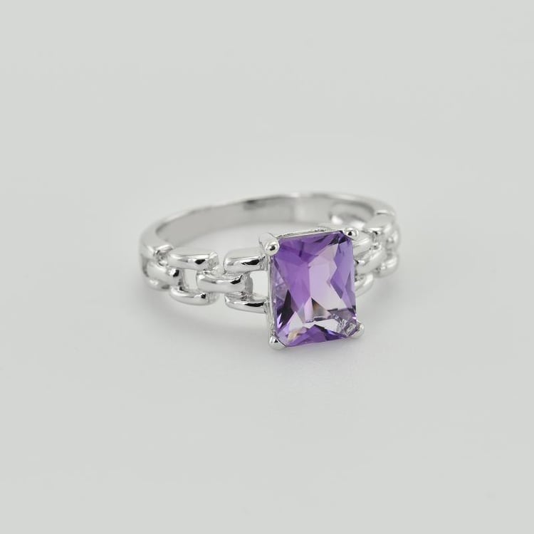Silberner Ring mit Amethyst 28854