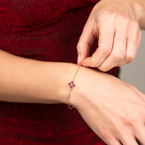 Rubinarmband mit Diamanten Reith