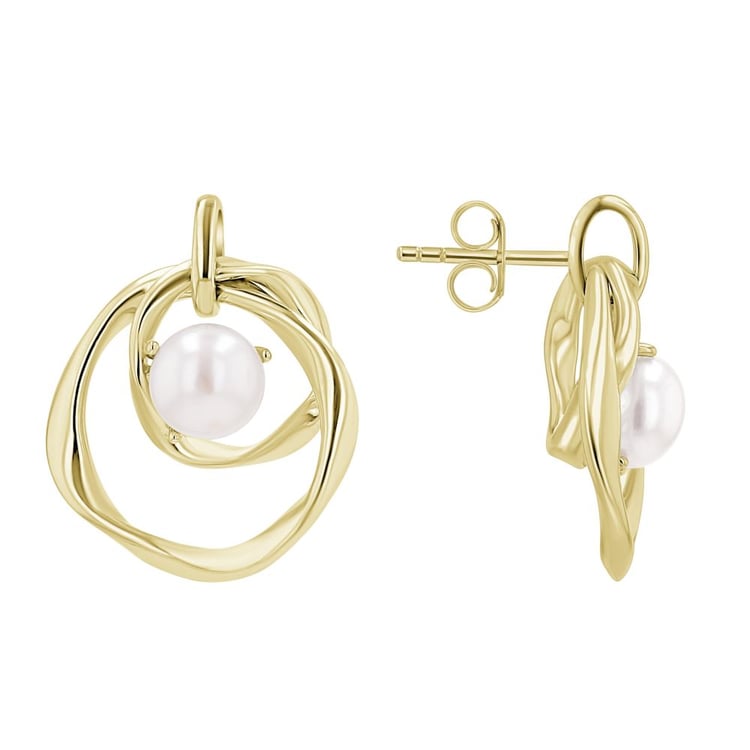 Silberne Perlenohrringe Thalia 163984