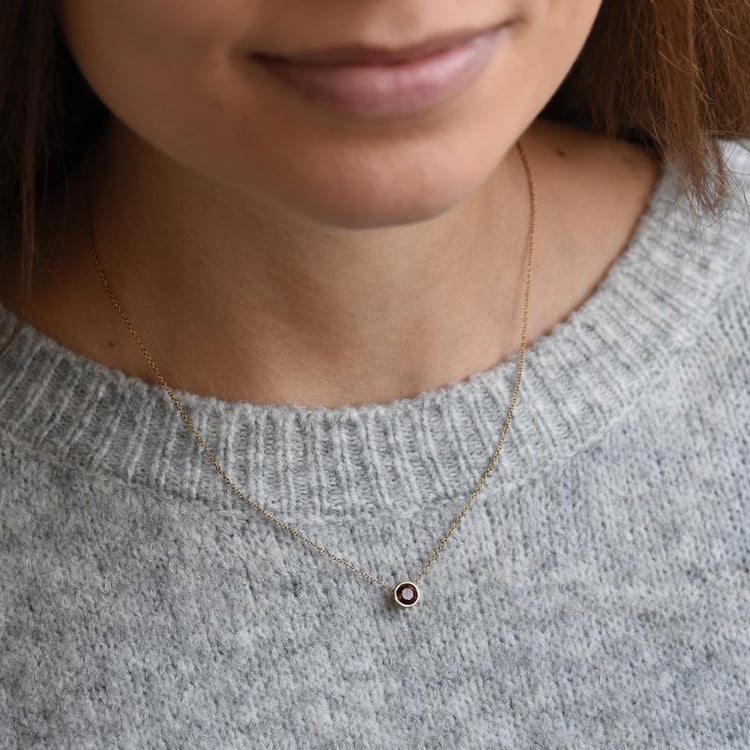 Halskette mit Granat Jonie 50059