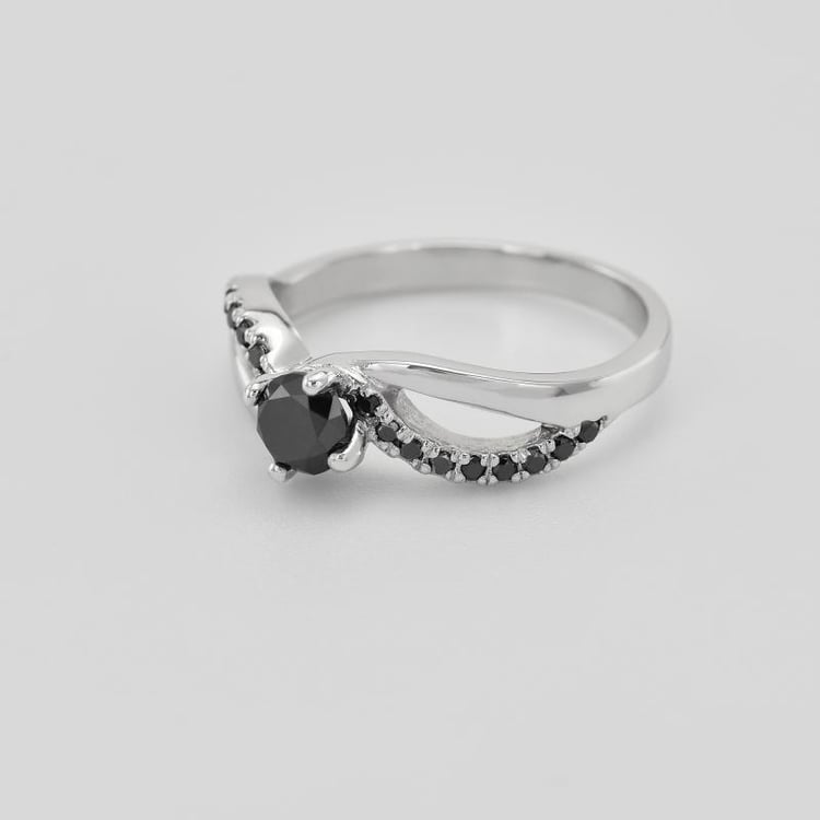 Ring mit schwarzem Diamant 41677