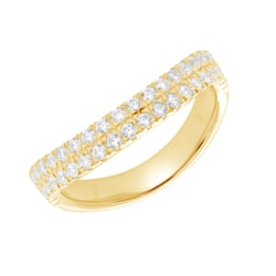 Halber Eternityring aus Gold mit Lab Grown Diamanten Vilgot