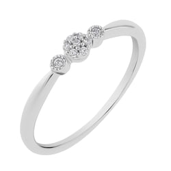 Minimalistischer Diamantring Knott