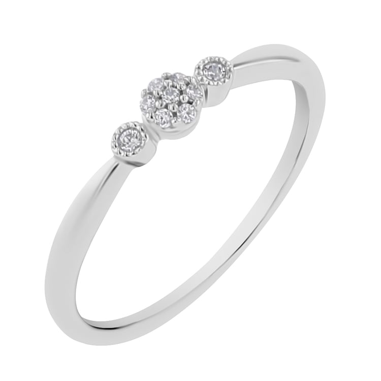 Minimalistischer Diamantring Knott