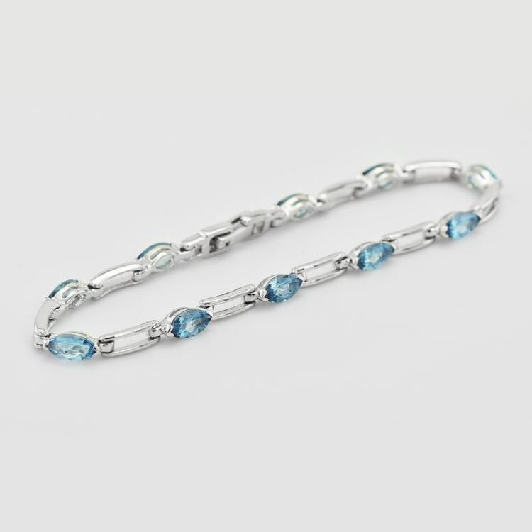 Silberarmband mit Topas 26489