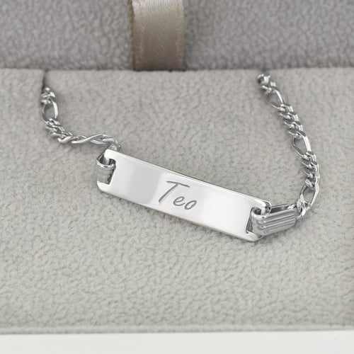 Kinderarmband aus Silber mit Gravur Ihrer Wahl Casay