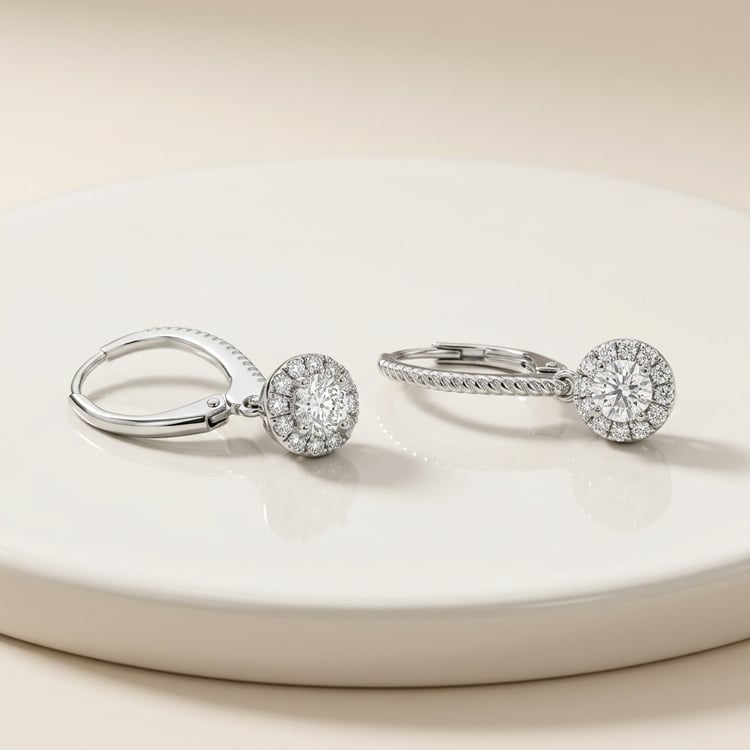 Silberne Ohrringe mit Lab Grown Diamanten Mona 171447