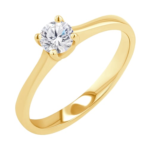 Verlobungsring mit Herz und Diamant Lenal