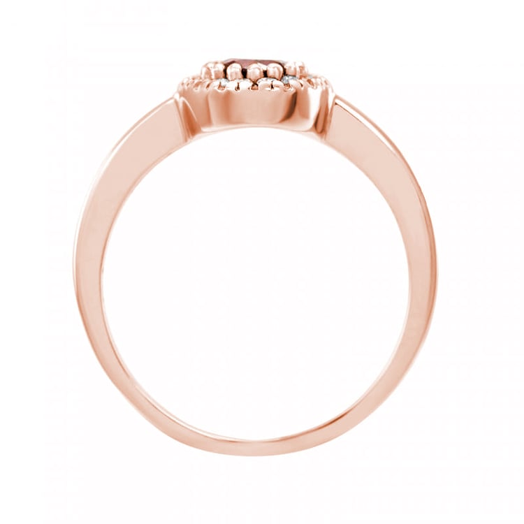 Verlobungsring mit Rubin und Diamanten Tafne 24676