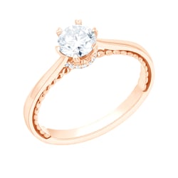 Romantischer Verlobungsring mit Moissanit Ricky