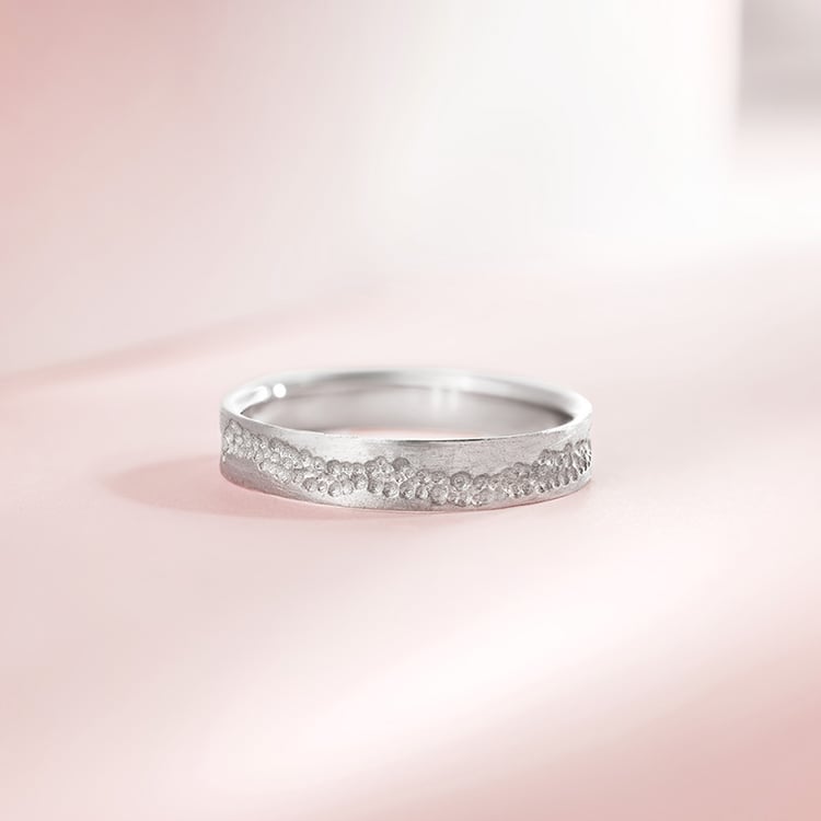 Goldene matte Eheringe Bobble 155232