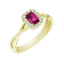 Verlobungsringe <br/>Gelbgold mit Steine