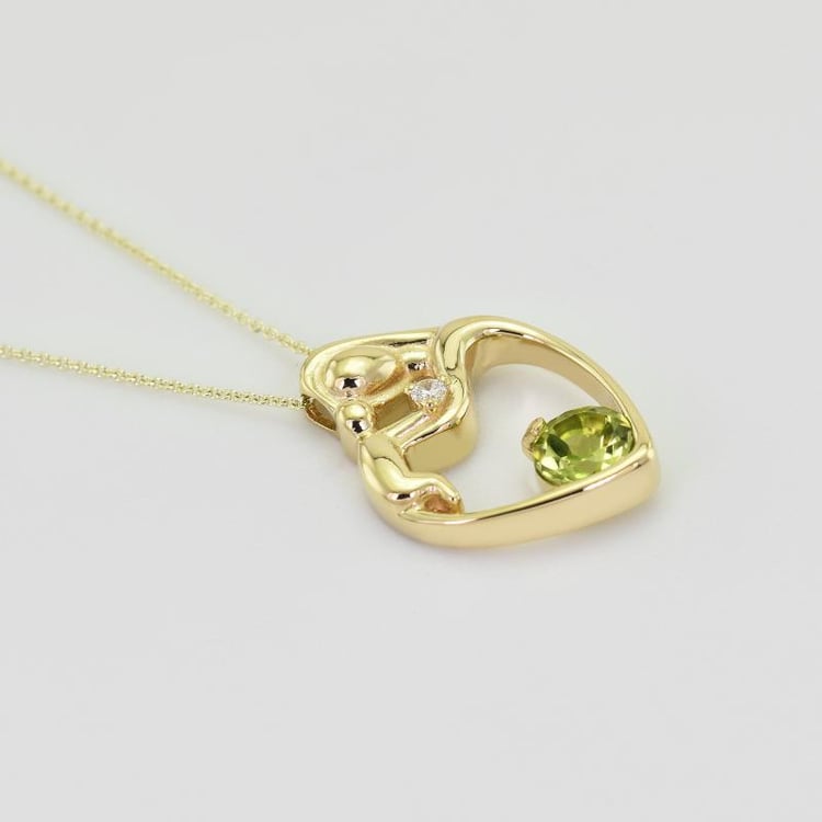 Anhänger Mutter und Kind in Herzform 27011